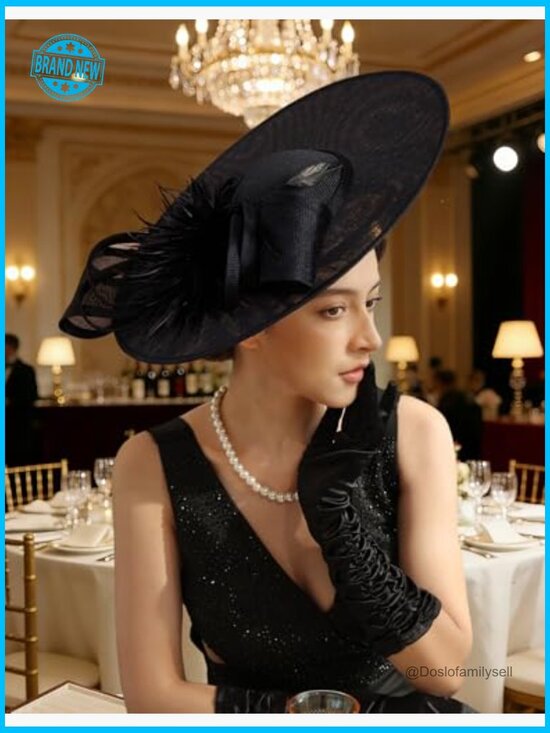 Elegant Flower Mesh Feathers Fascinator Hat Headband Wedding Cocktail Derby Tea main image 5